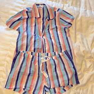 J Crew women’s M poplin pajama set